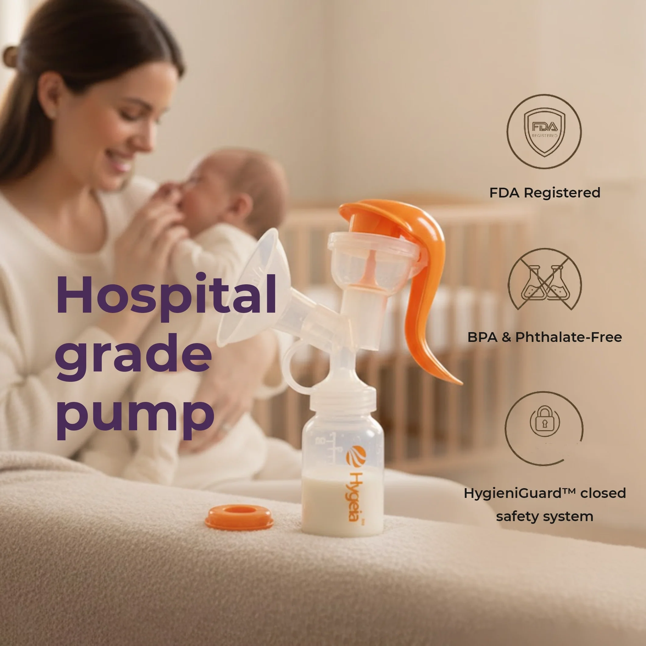 One-Hand Manual Breast Pump - Image 7