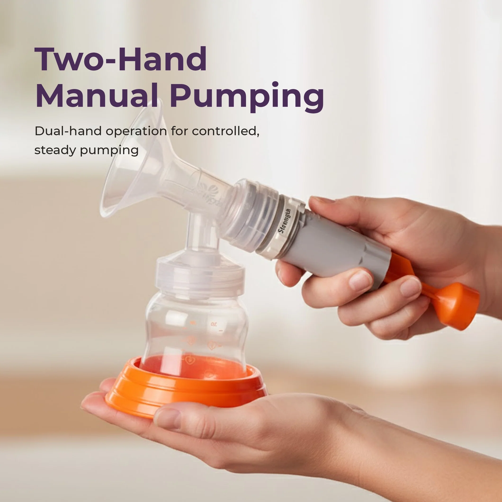 Two-Hand Manual Breast Pump - Image 3